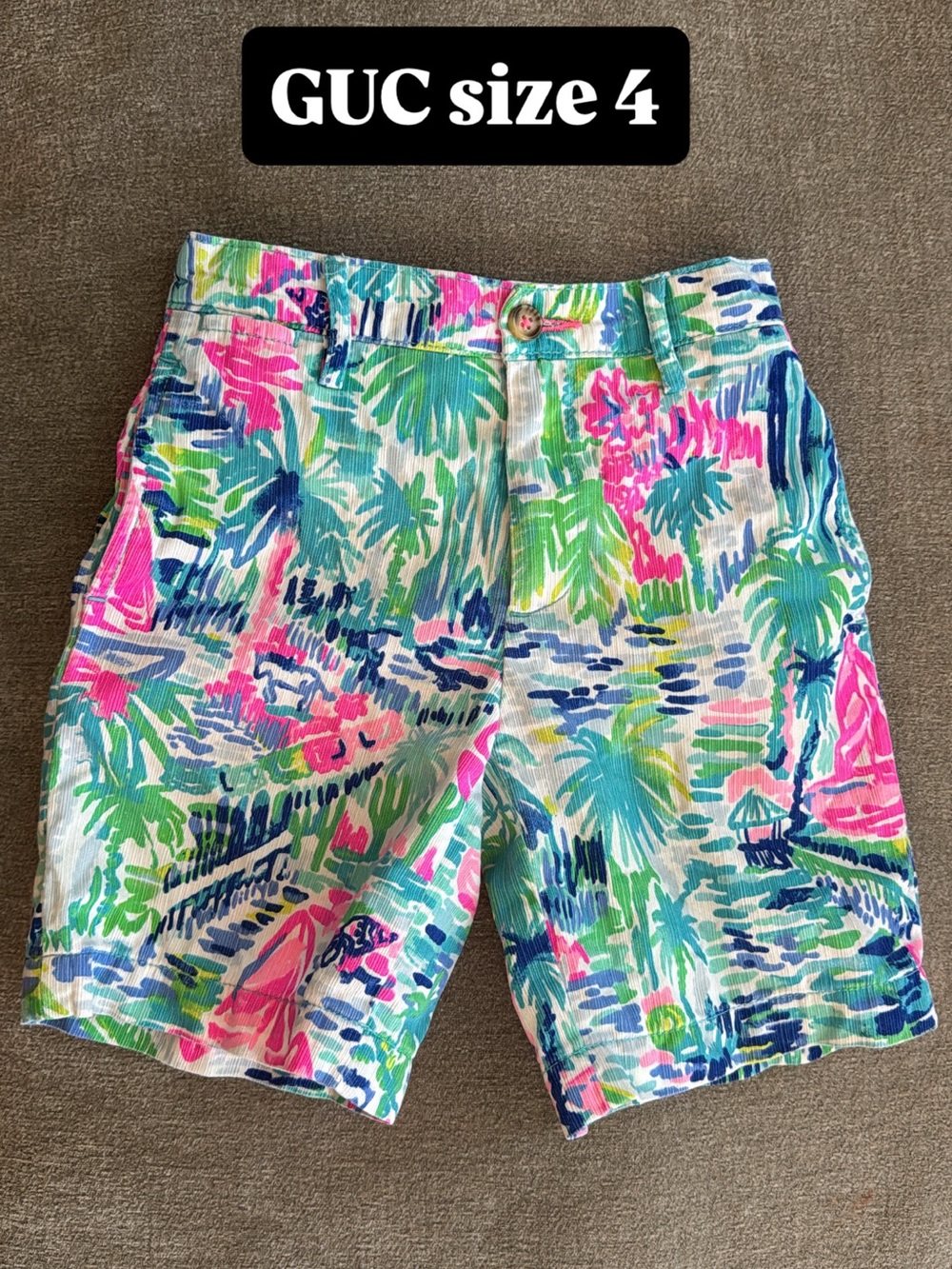 Lilly Pulitzer Multicolor Palm Print Shorts